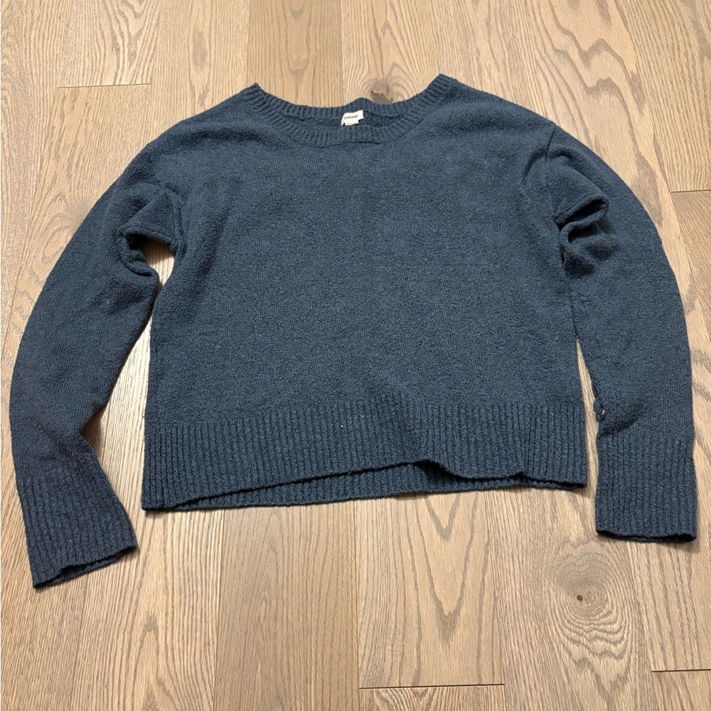 Garage Blue Crew Neck Sweater
